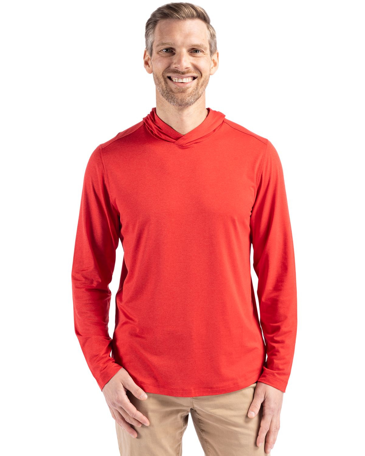 Cutter & Buck® Men's Coastline Epic Comfort Eco Recycled Hooded Shirt Product Image