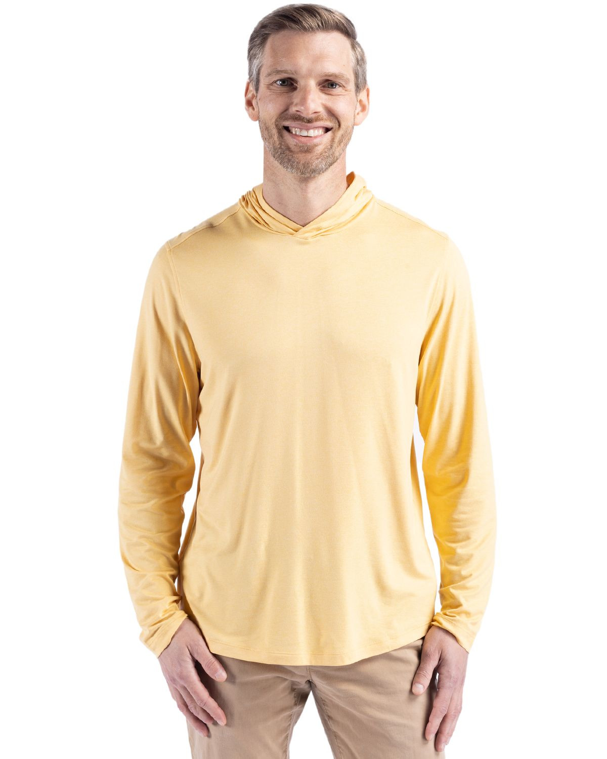 Cutter & Buck® Men's Coastline Epic Comfort Eco Recycled Hooded Shirt Product Image