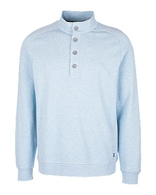 Cutter & Buck® Men's Saturday Cotton Blend Mock Pullover Sweatshirt Product Image