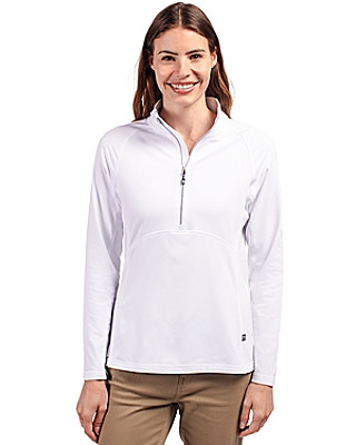 Cutter & Buck® Women's Adapt Eco Knit Stretch Recycled Half Zip Pullover Product Image