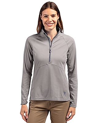 Cutter & Buck® Women's Adapt Eco Knit Stretch Recycled Half Zip Pullover Product Image