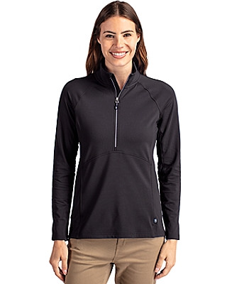 Cutter & Buck® Women's Adapt Eco Knit Stretch Recycled Half Zip Pullover Product Image
