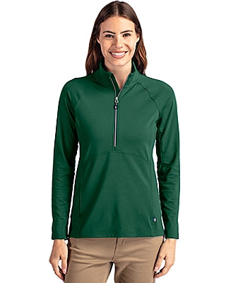 Cutter & Buck® Women's Adapt Eco Knit Stretch Recycled Half Zip Pullover Product Image