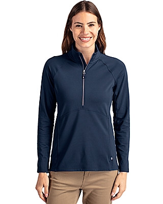 Cutter & Buck® Women's Adapt Eco Knit Stretch Recycled Half Zip Pullover Product Image