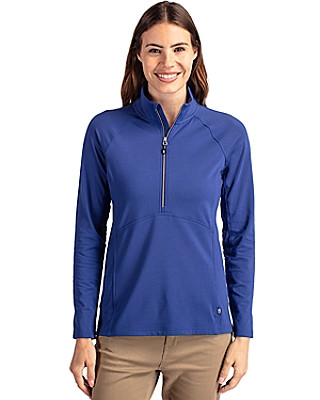 Cutter & Buck® Women's Adapt Eco Knit Stretch Recycled Half Zip Pullover Product Image