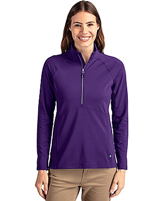 Cutter & Buck® Women's Adapt Eco Knit Stretch Recycled Half Zip Pullover Product Image