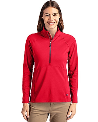 Cutter & Buck® Women's Adapt Eco Knit Stretch Recycled Half Zip Pullover Product Image