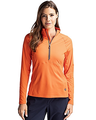 Cutter & Buck® Women's Adapt Eco Knit Stretch Recycled Half Zip Pullover Product Image