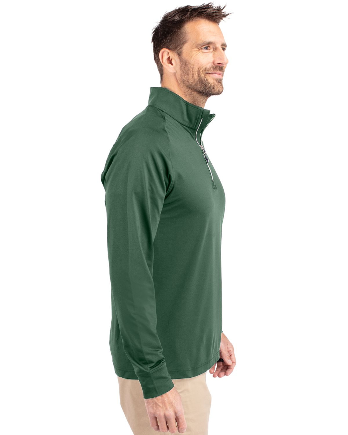 Cutter & Buck® Men's Adapt Eco Knit Stretch Recycled Quarter Zip Pullover Product Image