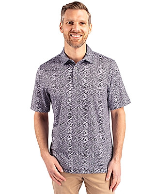 Cutter & Buck® Men's Pike Magnolia Print Stretch Polo Product Image