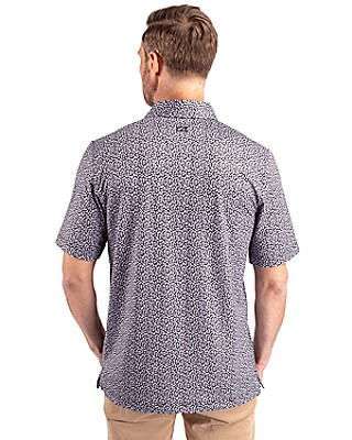 Cutter & Buck® Men's Pike Magnolia Print Stretch Polo Product Image