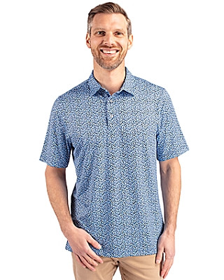 Cutter & Buck® Men's Pike Magnolia Print Stretch Polo Product Image