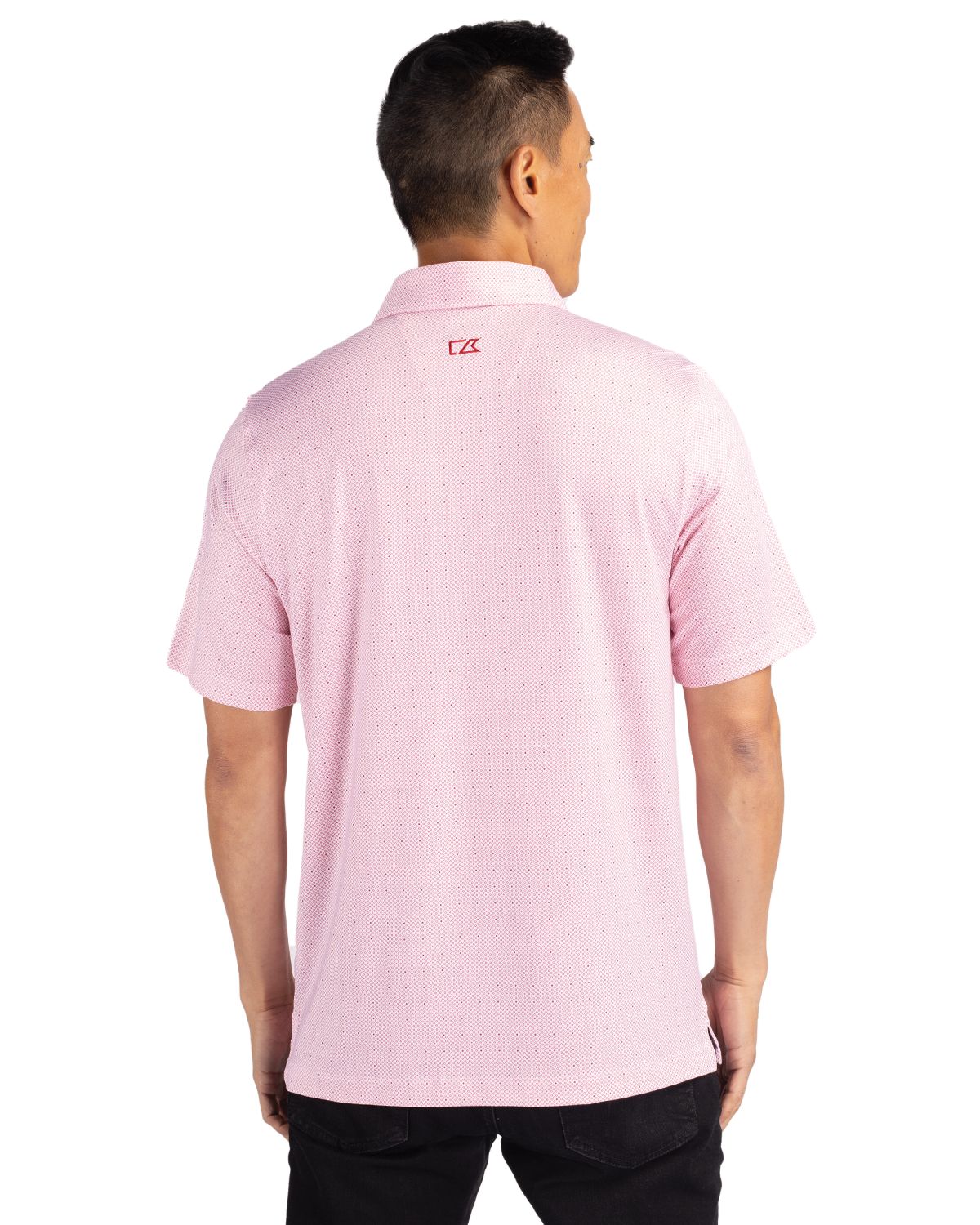 Cutter & Buck® Men's Pike Double Dot Print Stretch Polo Product Image