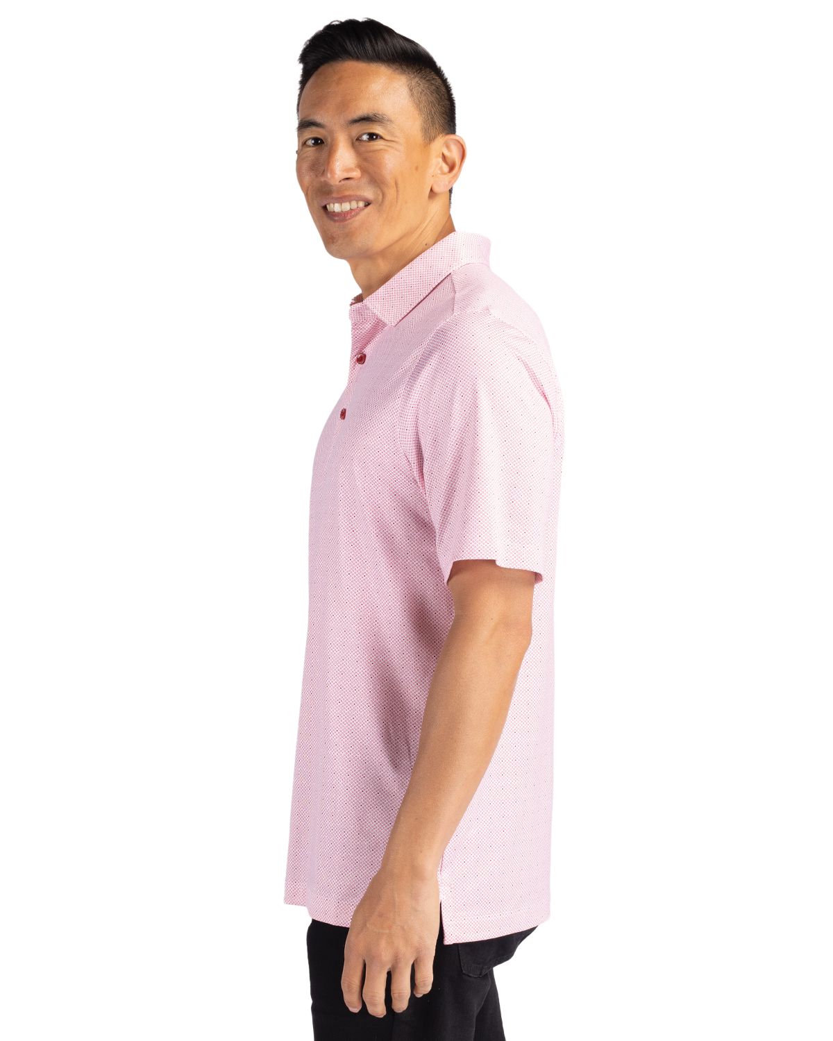 Cutter & Buck® Men's Pike Double Dot Print Stretch Polo Product Image