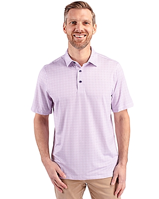 Cutter & Buck® Men's Pike Double Dot Print Stretch Polo Product Image