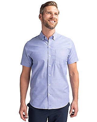 Cutter & Buck® Men's Stretch Oxford Short Sleeve Dress Shirt Product Image