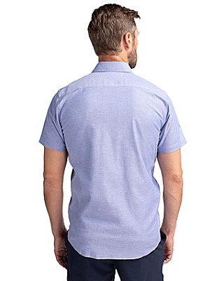 Cutter & Buck® Men's Stretch Oxford Short Sleeve Dress Shirt Product Image