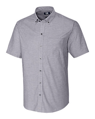 Cutter & Buck® Men's Stretch Oxford Short Sleeve Dress Shirt Product Image