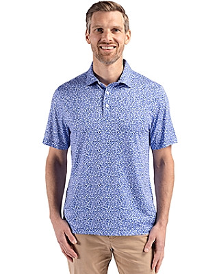 Cutter & Buck® Men's Pike Eco Flora Print Recycled Polo Product Image