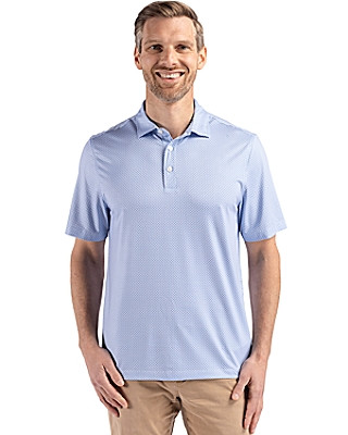 Cutter & Buck® Men's Pike Eco Diamond Dot Print Recycled Polo Product Image