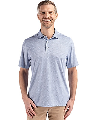 Cutter & Buck® Men's Pike Eco Diamond Dot Print Recycled Polo Product Image