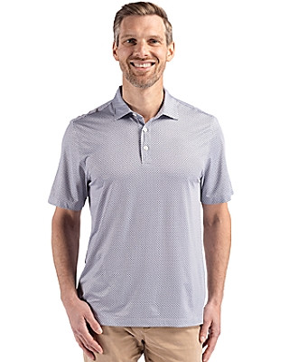 Cutter & Buck® Men's Pike Eco Diamond Dot Print Recycled Polo Product Image