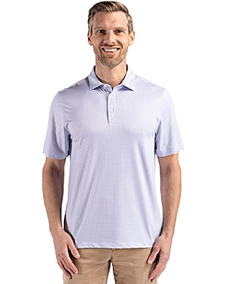 Cutter & Buck® Men's Pike Eco Diamond Dot Print Recycled Polo Product Image