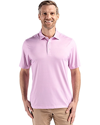 Cutter & Buck® Men's Pike Eco Diamond Dot Print Recycled Polo Product Image