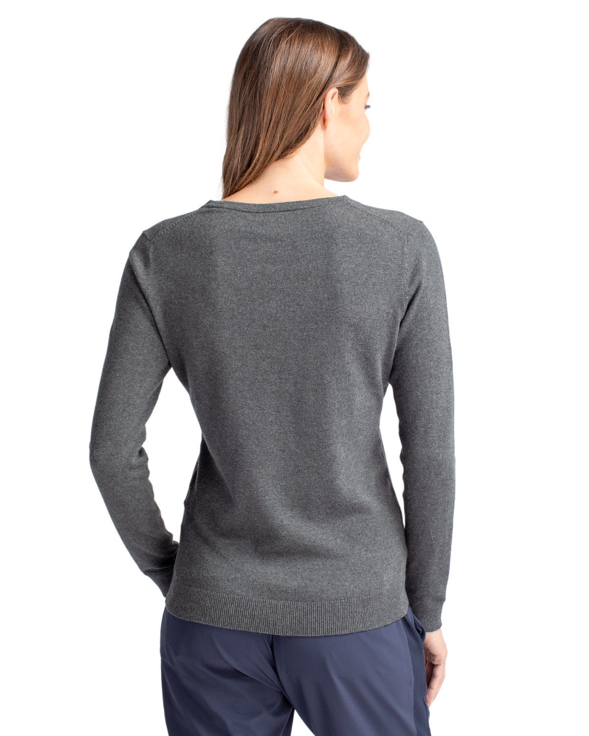 Cutter & Buck® Women's Lakemont Tri-Blend V-Neck Pullover Sweater Product Image
