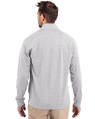Cutter & Buck® Men's Adapt Eco Knit Heather Quarter Zip Pullover Product Image