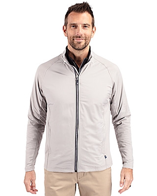 Cutter & Buck® Men's Adapt Eco Knit Hybrid Recycled Full Zip Jacket Product Image