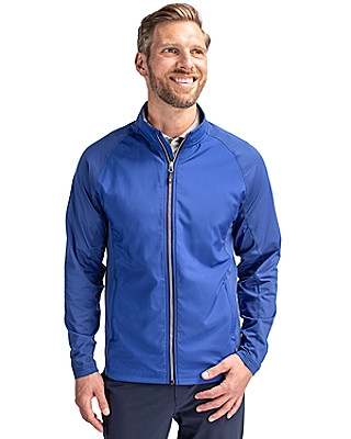 Cutter & Buck® Men's Adapt Eco Knit Hybrid Recycled Full Zip Jacket Product Image