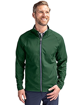 Cutter & Buck® Men's Adapt Eco Knit Hybrid Recycled Full Zip Jacket Product Image