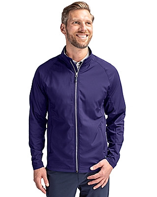 Cutter & Buck® Men's Adapt Eco Knit Hybrid Recycled Full Zip Jacket Product Image