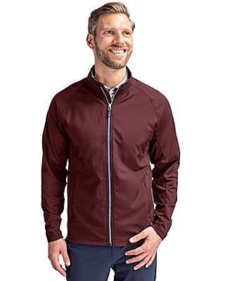Cutter & Buck® Men's Adapt Eco Knit Hybrid Recycled Full Zip Jacket Product Image