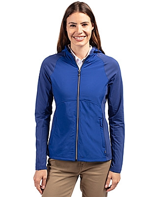 Cutter & Buck® Women's Adapt Eco Knit Hybrid Recycled Full Zip Jacket Product Image