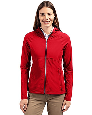 Cutter & Buck® Women's Adapt Eco Knit Hybrid Recycled Full Zip Jacket Product Image