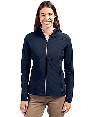 Cutter & Buck® Women's Adapt Eco Knit Hybrid Recycled Full Zip Jacket Product Image