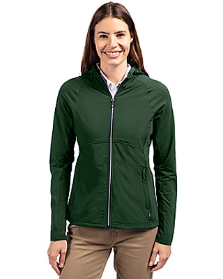 Cutter & Buck® Women's Adapt Eco Knit Hybrid Recycled Full Zip Jacket Product Image