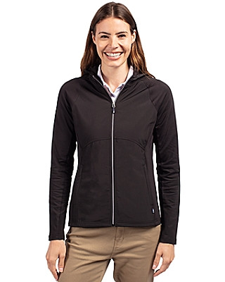 Cutter & Buck® Women's Adapt Eco Knit Hybrid Recycled Full Zip Jacket Product Image