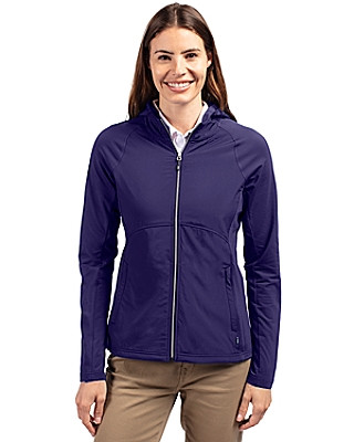 Cutter & Buck® Women's Adapt Eco Knit Hybrid Recycled Full Zip Jacket Product Image