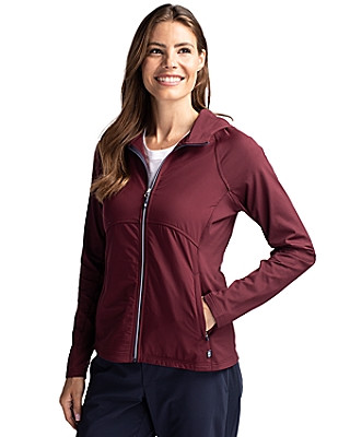 Cutter & Buck® Women's Adapt Eco Knit Hybrid Recycled Full Zip Jacket Product Image
