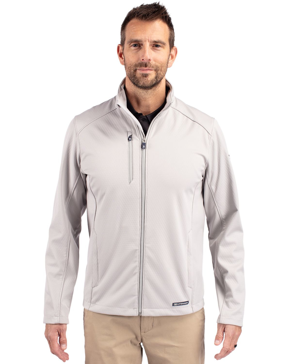 Cutter & Buck® Men's Evoke Eco Softshell Recycled Full Zip Jacket Product Image