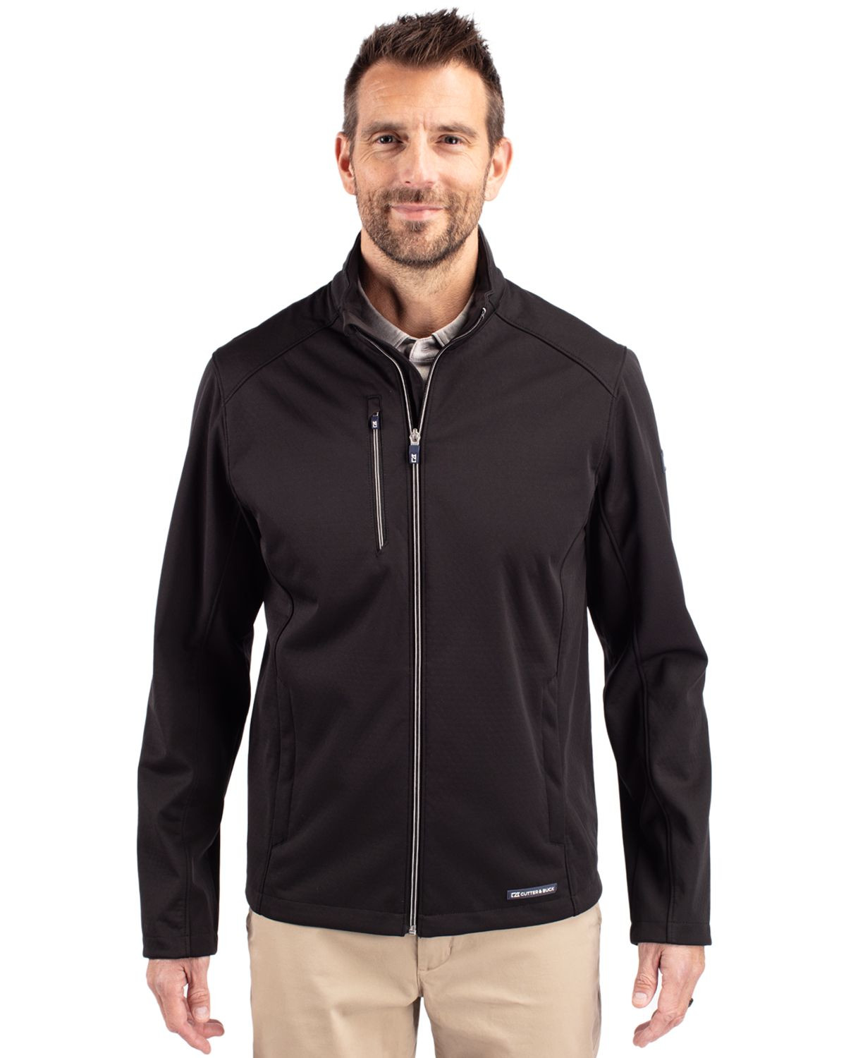 Cutter & Buck® Men's Evoke Eco Softshell Recycled Full Zip Jacket Product Image