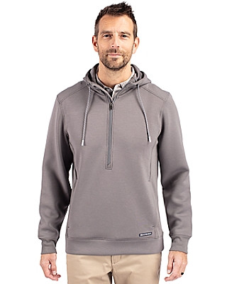 Cutter & Buck® Men's Roam Eco Half Zip Recycled Hooded Pullover Product Image