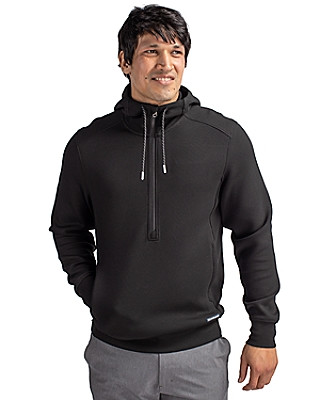 Cutter & Buck® Men's Roam Eco Half Zip Recycled Hooded Pullover Product Image