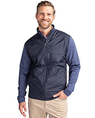 Cutter & Buck® Men's Stealth Hybrid Quilted Full Zip Windbreaker Jacket Product Image