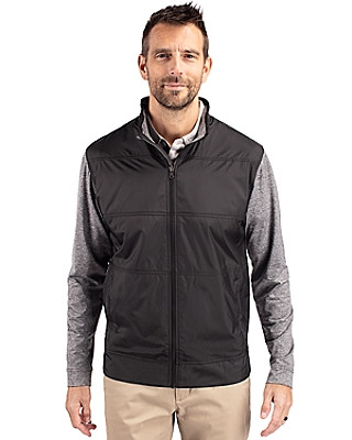 Cutter & Buck® Men's Stealth Hybrid Quilted Full Zip Windbreaker Jacket Product Image