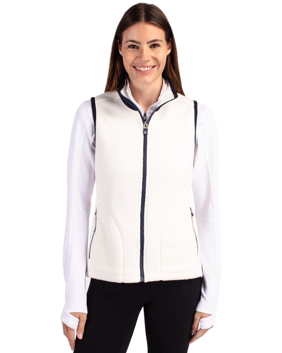 Cutter & Buck® Women's Cascade Eco Fleece Vest Product Image