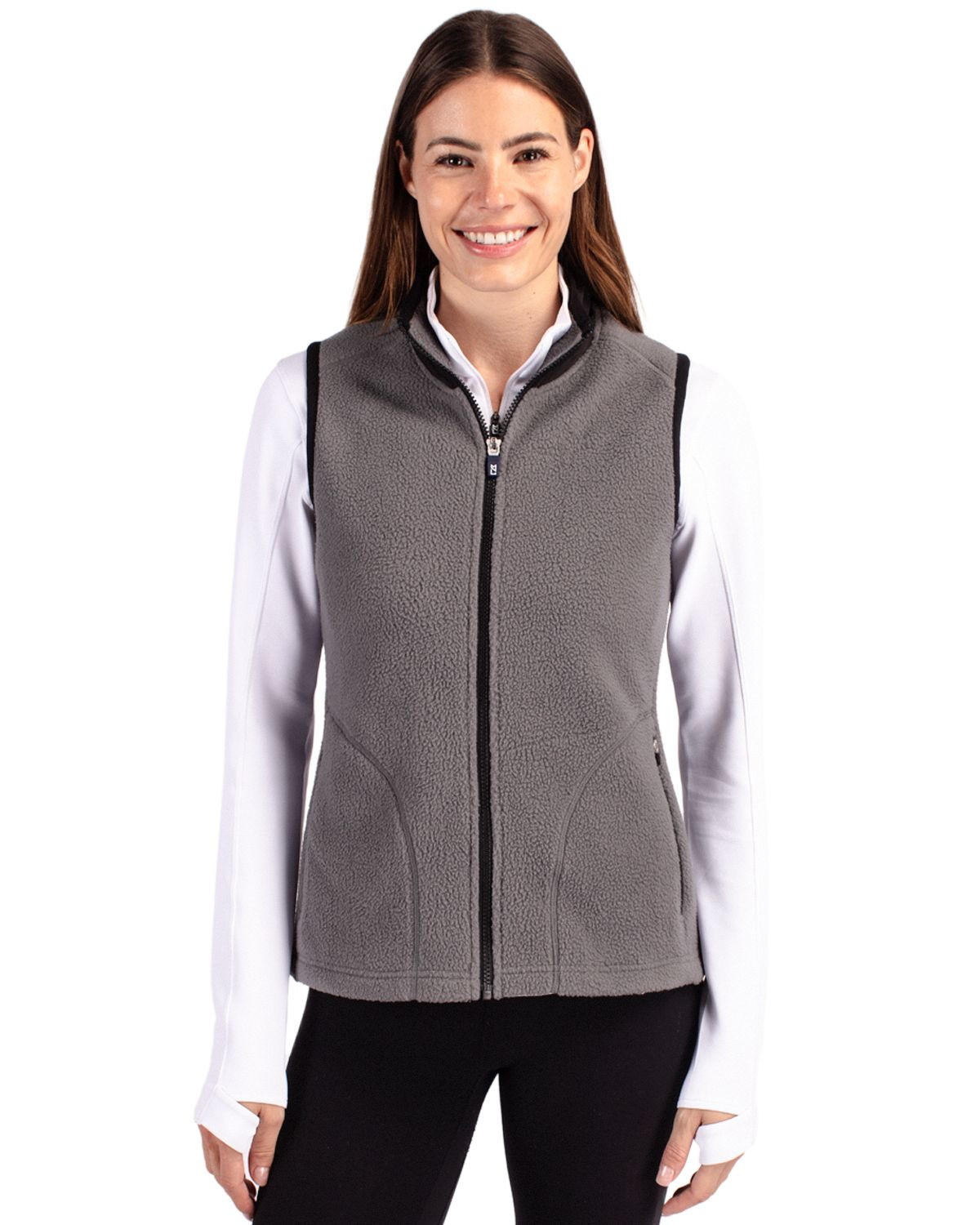 Cutter & Buck® Women's Cascade Eco Fleece Vest Product Image